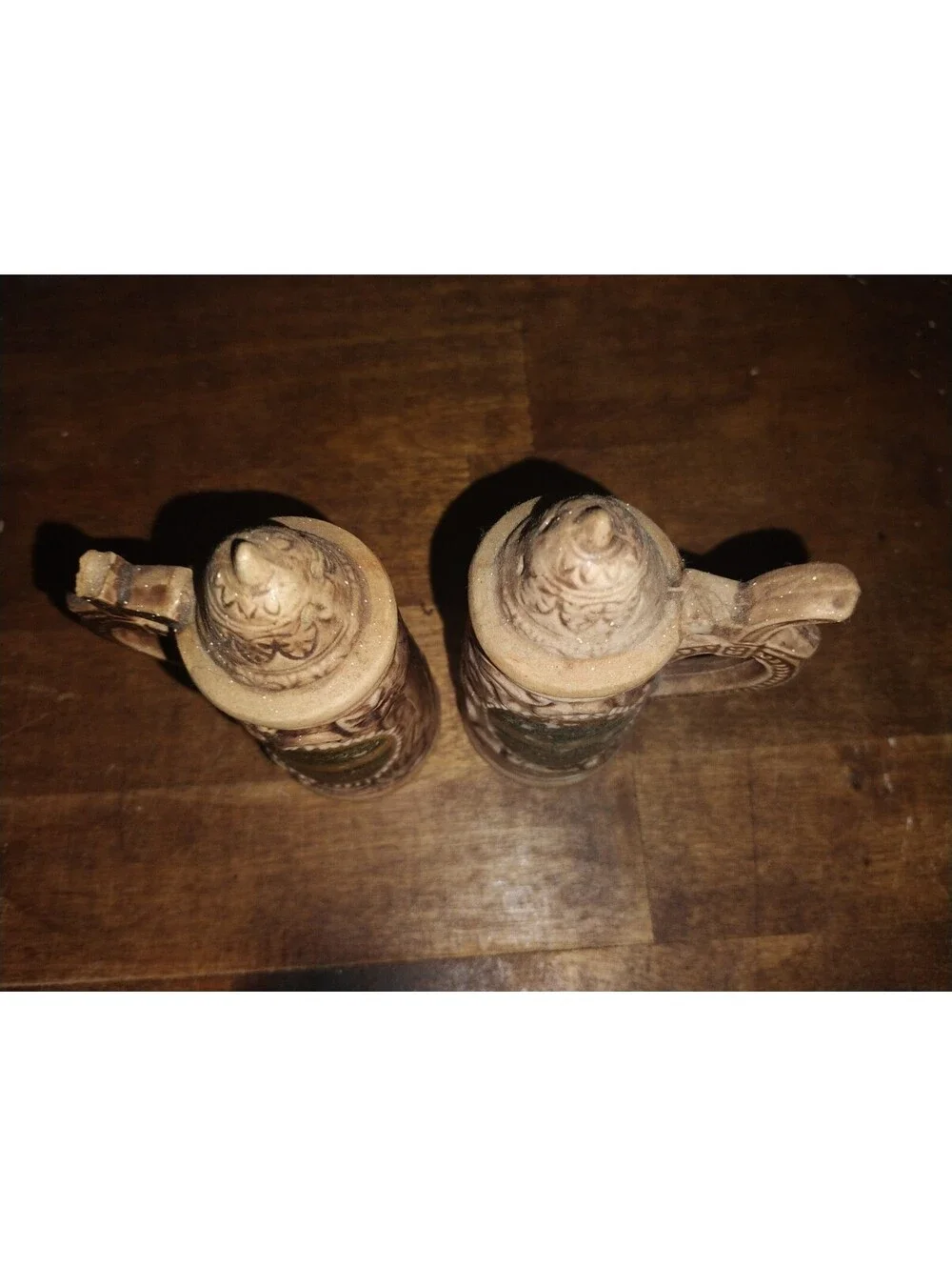 Vintage Ceramic Miniature Steins Salt and Pepper Shakers